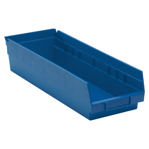 Quantum Storage System QSB104BL Bacs pour tablette, 6-5/8" la x 4" H x 17-7/8" p, Bleu, Capacit&eacute; 40 lb