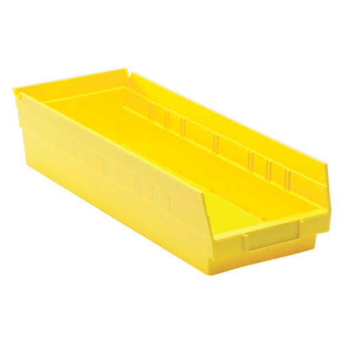 Quantum Storage System QSB104YL Bacs pour tablette, 6-5/8" la x 4" H x 17-7/8" p, Jaune, Capacit&eacute; 40 lb