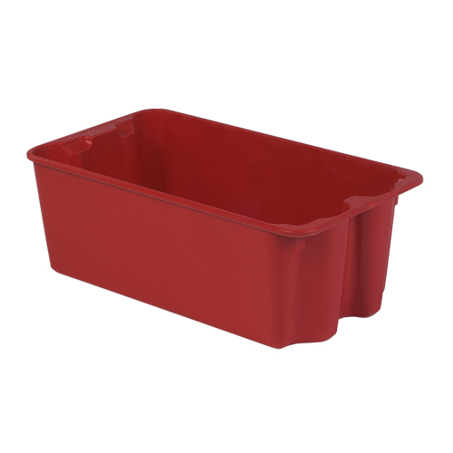 Lewis Bins+ SN2716-11P-RE Contenants Stack-N-Nest de Plexton, 16,9" la x 30,6" p x 11,1" h, Rouge