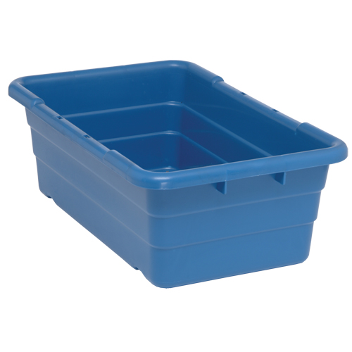 Quantum Storage System TUB2516-8BL Cross Stack Bins, 16" W x 25.125" D x 8.5" H, Blue
