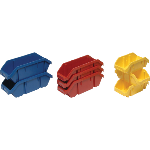 Quantum Storage System QP965RD Quick Pick Bins, 5" x 6.625" x 9.5", Red