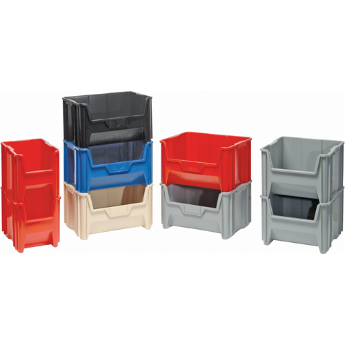 Quantum Storage System QGH700RD Giant Stacking Containers, 19.875" W x 15.25" D x 12.4375" H, Red