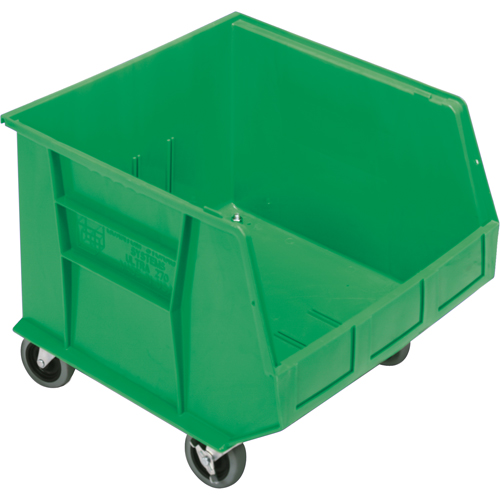 Quantum Storage System QUS275MOBGN Mobile Bin, 14" H x 16-1/2" W x 18" D, 75 lbs. Capacity, Green