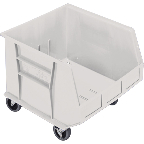 Quantum Storage System QUS275MOBIV Mobile Bin, 14" H x 16-1/2" W x 18" D, 75 lbs. Capacity, Ivory