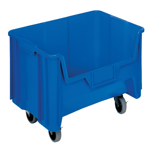 Quantum Storage System QGH705MOBBL Bac g&eacute;ant mobile empilable, 12-7/16" ha x 19-7/8" la x 15-1/4" p, Capacit&eacute; de 250 lb, Bleu