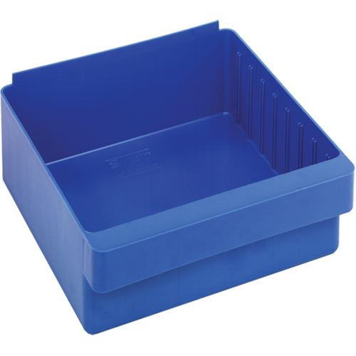 Quantum Storage System QED801BL Bacs-tiroirs Euro, 11-1/8" la x 5" H x 11-5/8" p, Bleu, Capacit&eacute; 50 lb
