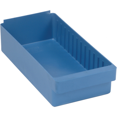 Quantum Storage System QED606BL Euro Drawer Bins, 8-3/8" W x 5" H x 17-5/8" D, Blue, 60 lbs. Capacity
