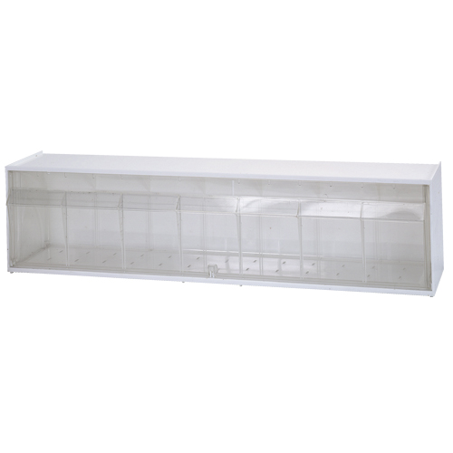Quantum Storage System QTB412WT Dividable Tip Out Bins, 23-5/8" W x 5-1/4" D x 5-15/16" H