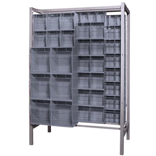 Quantum Storage System QSBIG101GY FreeStanding TipOut Bins Slider