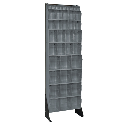 Quantum Storage System QFS170-36GY Tip-Out Bins Stand, 23-5/8" W x 8" D x 75" H, 36 Drawers