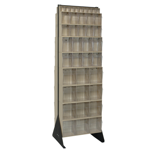 Quantum Storage System QFS270-72IV Tip-Out Bins Stand, 23-5/8" W x 16" D x 75" H, 72 Drawers