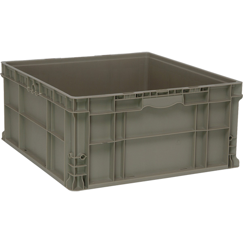 Quantum Storage System RSO2422-11 Stacking Container, 22.5" W x 22.5" D x 11" H, Grey