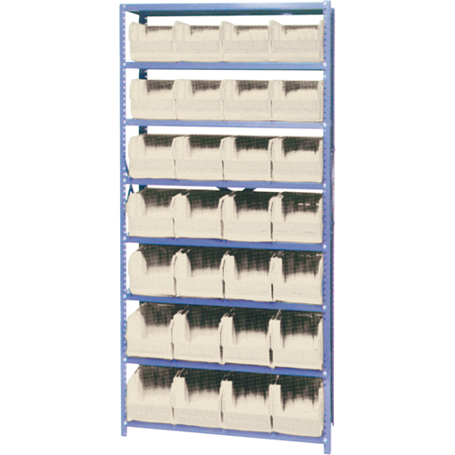  CF121 Storage Shelf Unit with Euro Drawer Bins, Steel, Boltless, 800 lbs. Capacity, 36" W x 76" H x 12" D