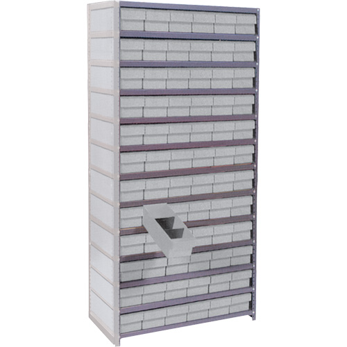  CF165 Euro Drawer Shelf Units, Steel, Boltless, 800 lbs. Capacity, 36" W x 76" H x 18" D
