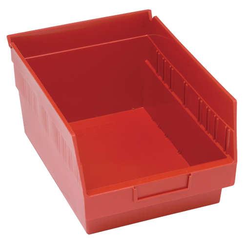 QUANTUM STORAGE SYSTEM Store More Plastic Shelf Bins CF220 (QSB207RED