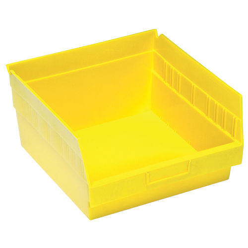 Quantum Storage System QSB209YL Bacs en plastique pour &eacute;tag&egrave;res Store More, 11-1/8" la x 6" H x 11-5/8" p, Jaune, Capacit&eacute; 50 lb