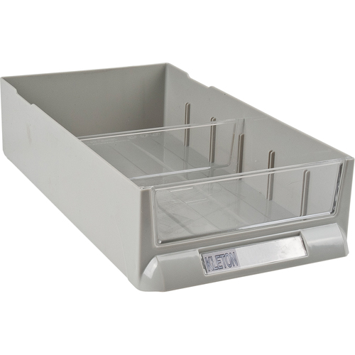 KLETON CF286 Replacement Drawer for KPC-100 Parts Cabinets, Plastic, 6-3/8" W x 11-3/10" D x 2-11/16" H, Grey