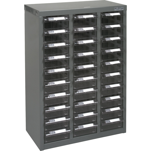 KLETON CF319 Casiers pour pi&egrave;ces KPC-700, Acier galvanis&eacute;, 30 tiroirs, 17-1/2" x 8-7/10" x 25-3/10", Gris