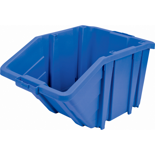 KLETON CF328 Jumbo Plastic Bin, 15-1/2" W x 13" H x 25" D, Blue, 200 lbs. Capacity