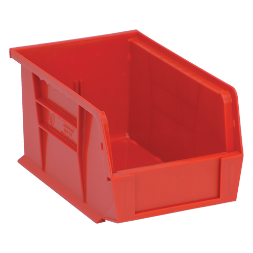 Quantum Storage System QUS221RD Bacs ultra empilable & suspendable, 6" la, 5" h x 9-1/4" p, Rouge
