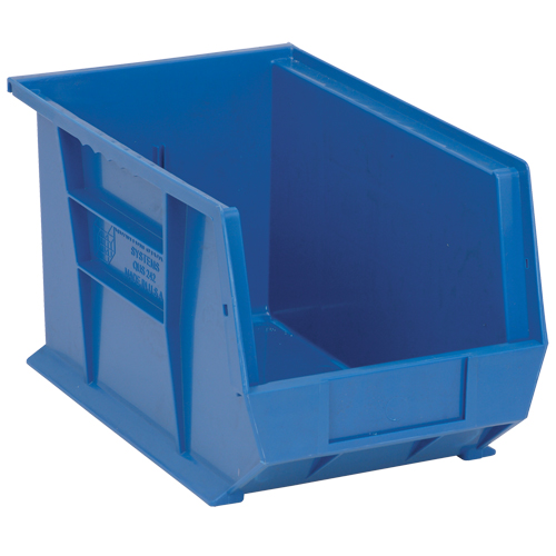 Quantum Storage System QUS242BL Ultra Stack & Hang Bin, 8-1/4" W x 8" H x 13-5/8" D, Blue