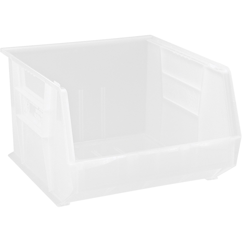 Quantum Storage System QUS270CL Clear-View Ultra Stack & Hang Bin, 16-1/2" W x 11" H x 18" D, Clear