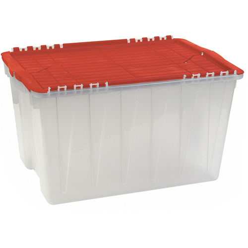 INTEGRATED PLASTICS Flip Top Economy Storage Containers CF555 (501RED