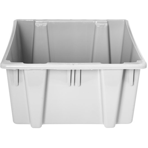 Rubbermaid FG172200GRAY Stack & Nest Palletote Box, 13" x 15.5" x 19.5", Grey
