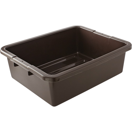 Rubbermaid FG335192BRN Contenant utilitaire sans compartiments, 7" ha x 21,5" p x 17" lo, Plastique, Brun