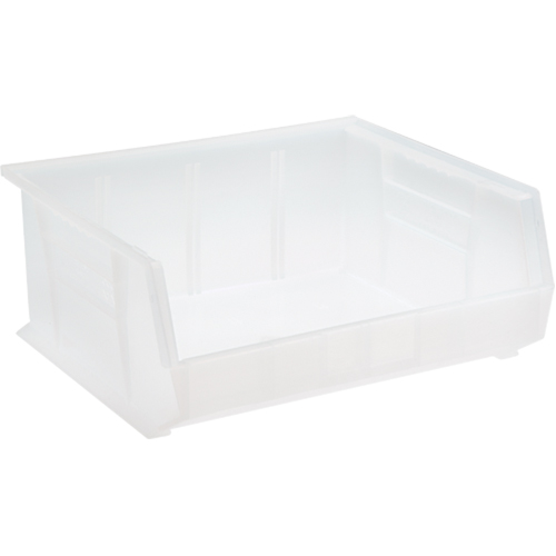 Quantum Storage System QUS250CL Clear-View Ultra Stack & Hang Bin, 16-1/2" W x 7" H x 14-3/4" D, Clear