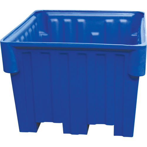 Techstar Plastics Inc 4800-TUB-BLUE Nesting Forklift Bin, 42" W x 48" D x 30" H, Blue