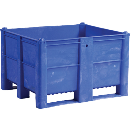  CF802 Conteneur pour palettes, 40"/47,25" p x 48"/39,4" la x 29"/29,1" h, Capacit&eacute; 1543 lb/2650 lb, Bleu