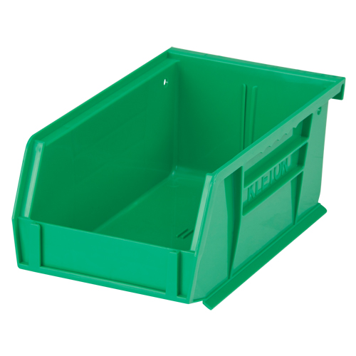 KLETON CF826 Stack & Hang Bin, 4-1/8" W x 3" H x 7-3/8" D, Green
