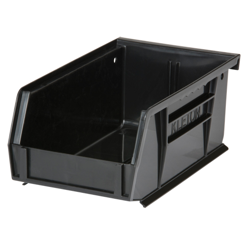 KLETON CF829 Stack & Hang Bin, 4-1/8" W x 3" H x 7-3/8" D, Black