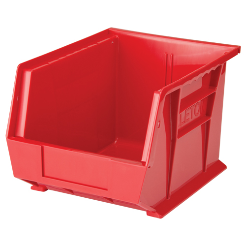 KLETON CF842 Stack & Hang Bin, 8-1/4" W x 7" H x 10-3/4" D, Red
