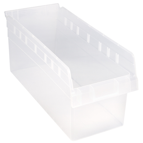Quantum Storage System QSB808CL Bacs pour &eacute;tag&egrave;re Store-Max, 8-3/8" la x 8" H x 17-7/8" p, Transparent, Capacit&eacute; 56 lb