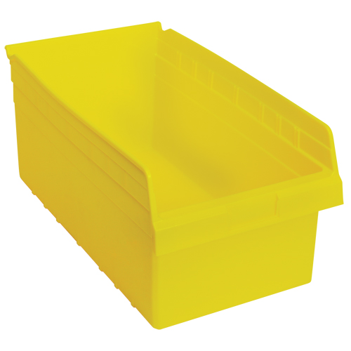 Quantum Storage System QSB810YL Store-Max Shelf Bins, 11-1/8" W x 8" H x 17-7/8" D, Yellow, 56 lbs. Capacity