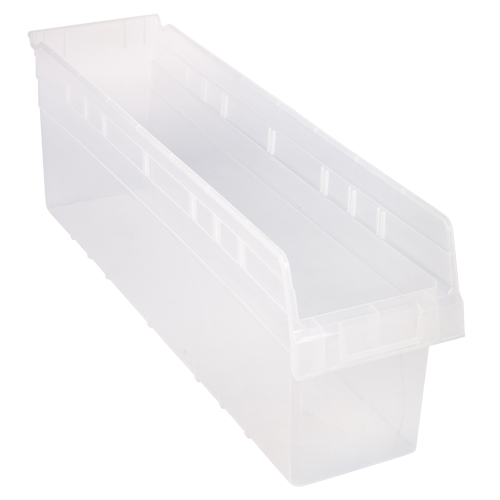 Quantum Storage System QSB806CL Bacs pour &eacute;tag&egrave;re Store-Max, 6-5/8" la x 8" H x 23-5/8" p, Transparent, Capacit&eacute; 68 lb