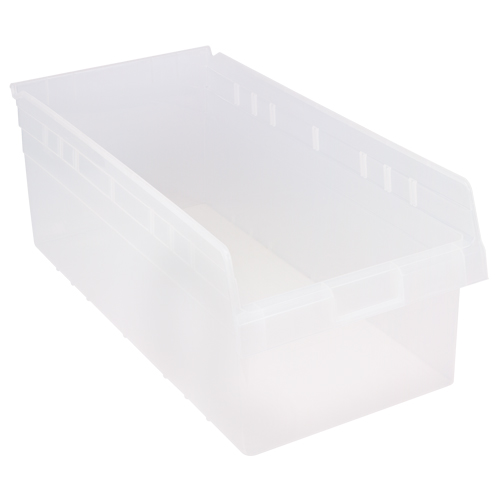 Quantum Storage System QSB816CL Bacs pour &eacute;tag&egrave;re Store-Max, 11-1/8" la x 8" H x 23-5/8" p, Transparent, Capacit&eacute; 68 lb