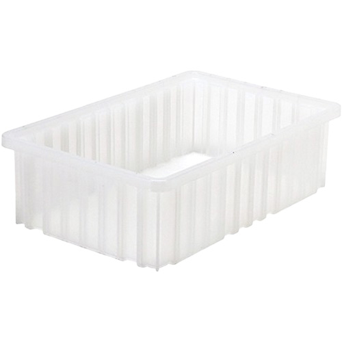 Quantum Storage System DG92050GY Divider Box&reg; Container, Plastic, 16.5" W x 10.875" D x 5" H, Grey