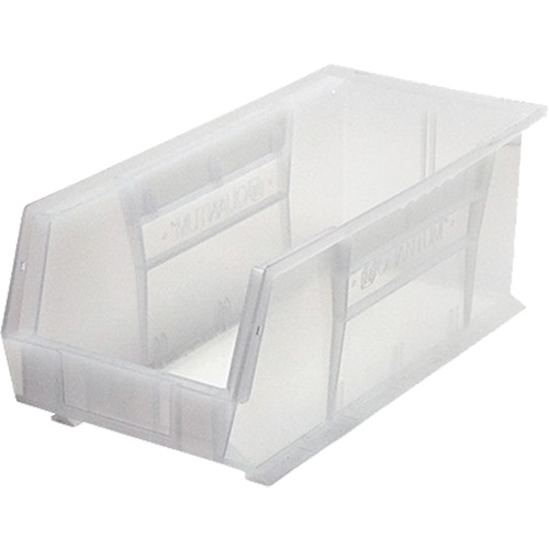 Quantum Storage System QUS248CL Ultra Stack & Hang Bin, 8-1/4" W x 7" H x 18" D, Clear