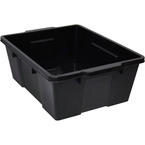 Quantum Storage System LC191507BK Contenant avec loquets en plastique,  la x 21" p x 7,75" h, Noir