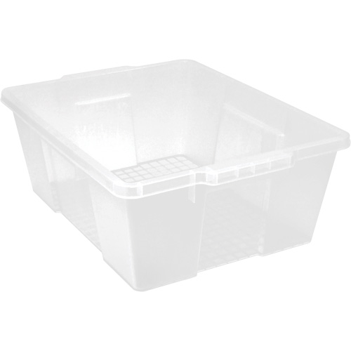 Quantum Storage System LC191507CL Contenant avec loquets en plastique,  la x 21" p x 7,75" h, Transparent