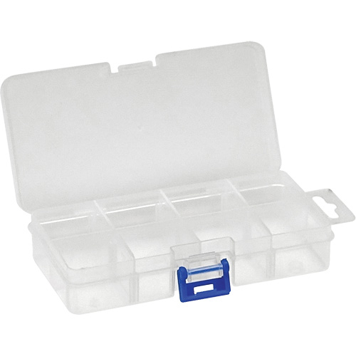 Quantum Storage System QB200 Plastic Compartment Box, 2.75" W x 5.5" D x 1.25" H, 8 Compartments