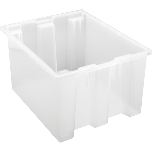 Quantum Storage System SNT190CL Contenant robuste Stack & Nest, 10" x 15,5" x 19,5", Transparent