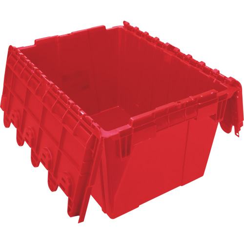 KLETON CG126 Contenant de distribution en plastique avec dessus basculant, 21,65" x 15,5" x 12,5", Rouge