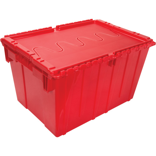 KLETON CG126 Contenant de distribution en plastique avec dessus basculant, 21,65" x 15,5" x 12,5", Rouge