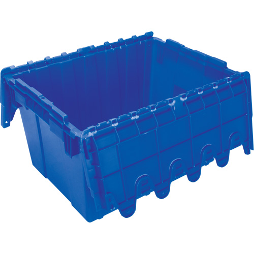 KLETON CG127 Contenant de distribution en plastique avec dessus basculant, 21,65" x 15,5" x 12,5", Bleu