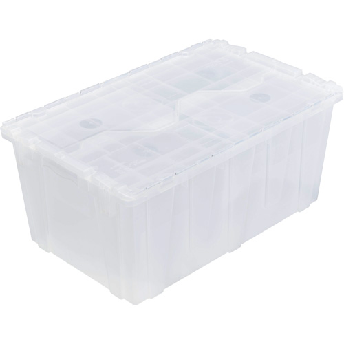 Orbis 5899934 FP243C FliPak Nestable Tote, 26.9" x 16.9" x 12.1", Clear