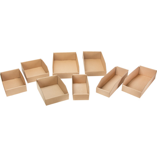 Mitchel Lincoln MLCG173 Boîtes profondes en carton ondul&eacute;, 9-3/4" la x 11-1/4" p x 4-1/2" h, Beige